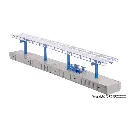 Quai moderne 368x34/41x19/69mm KIBRI 39549 - HO 1/87