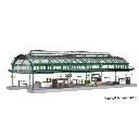 Quai de gare "Bonn" KIBRI 39565 - HO 1/87 - 440x223x135 mm