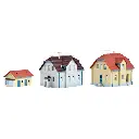 Pack de 3 maisons miniatures - Kibri 36827 - Z 1/220