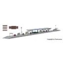 Quai de la gare de Bad Nauheim gris - Kibri 36720 - Z 1/220