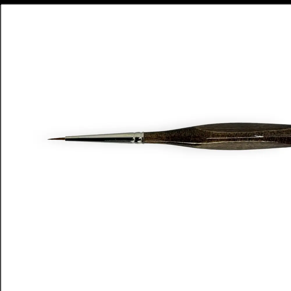 Pinceau en Poil de Martre Rouge Kolinsky - KOLIBRI 3331/3/0 - Manche laqué N°3/0 - Universelle