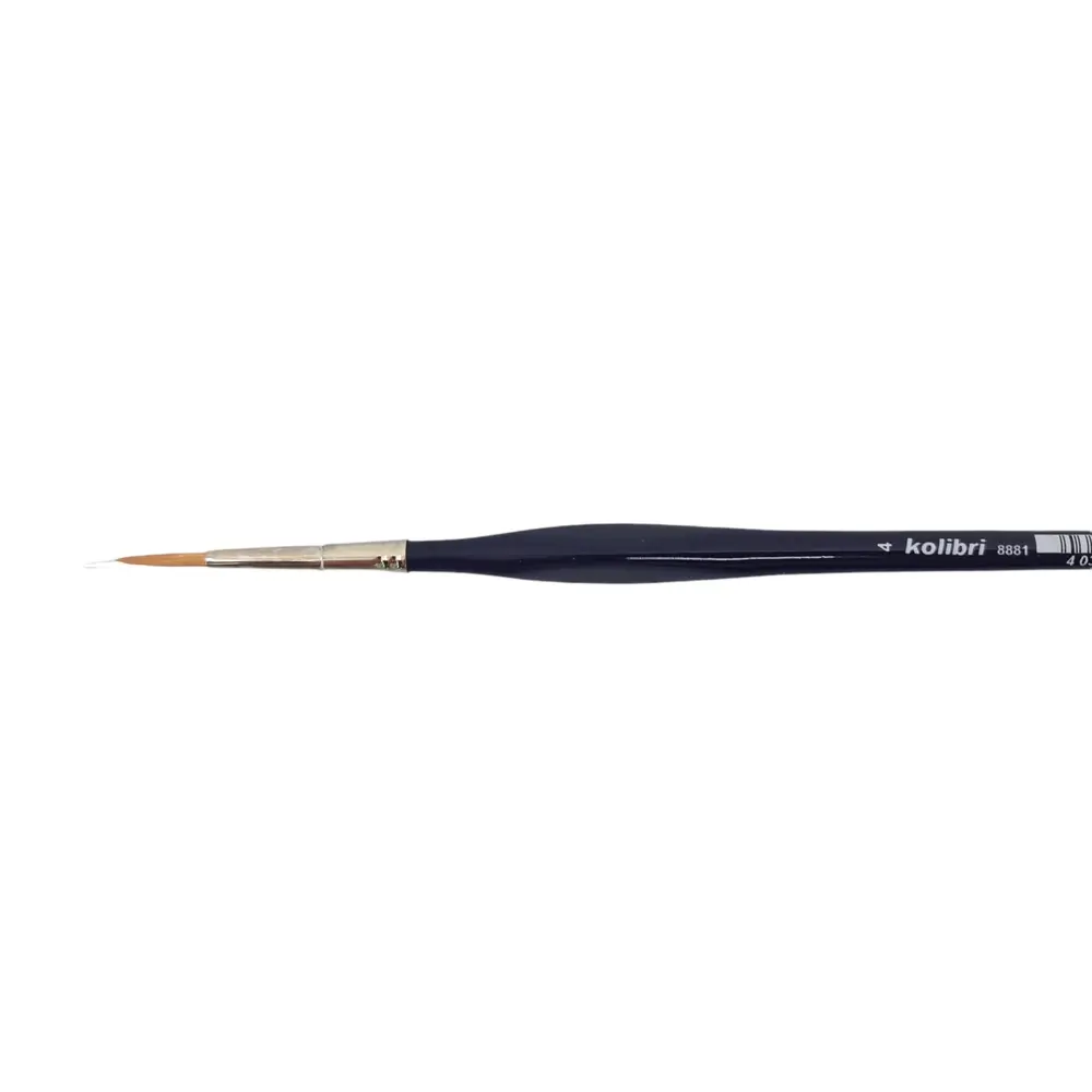 Pinceau en poil "Golden synthetic" - Manche Laqué N°04 - KOLIBRI 8881/04