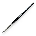 Pinceau N°02 de retouche pour aquarelle, en poil de martre Kolinsky, virole argenté, manche court - Kolibri 0087/02