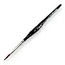 Pinceau rond ergonomique N°02 en poil de martre kolinsky, virole en argent, manche triangulaire en noyer - Kolibri 3331/02