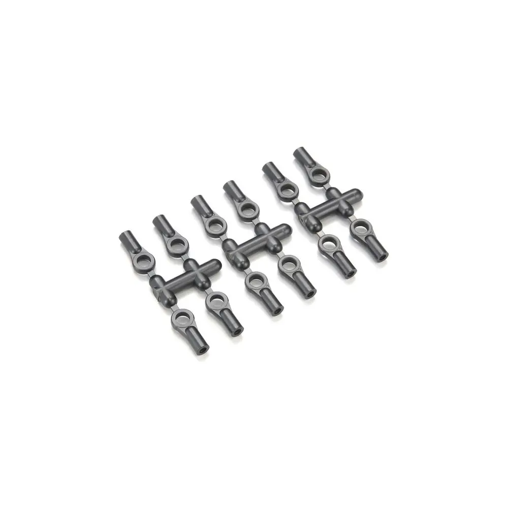 Embout à rotule 5,8 mm Kyosho (12 pièces) Noir - Kyosho K.LA43B