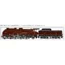 Locomotive à Vapeur - Pacific Chapelon Nord 3.1173 + tender Nord 35.118 - Chocolat - Dépôt de La Chapelle - HO 1/87