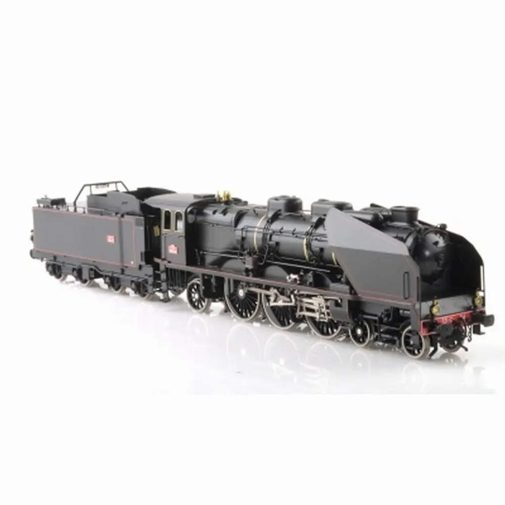 Locomotive à Vapeur Pacific Chapelon 231C 54 + Tender EST 35A 78 - LEMATEC 209/5A - SNCF - Noir - Dépôt de Troyes - HO 1/87
