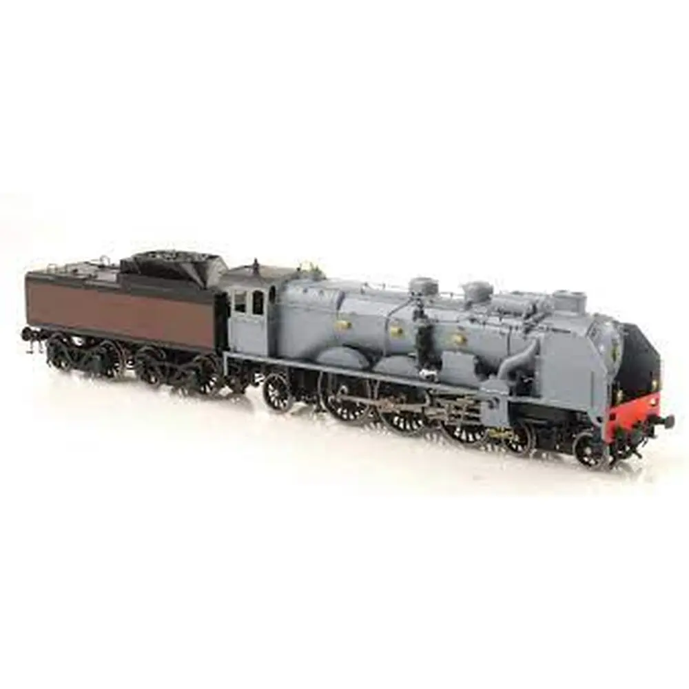 Locomotive à Vapeur Pacific Chapelon 231C 54 + Tender EST 35A 78 - LEMATEC 209/5A - SNCF - Noir - Dépôt de Troyes - HO 1/87