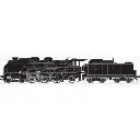 Locomotive à Vapeur Pacific Chapelon 231C 54 + Tender EST 35A 78 - Dépôt de Troyes - LEMATEC HO-209/5AS - SNCF - Noir - HO 1/87