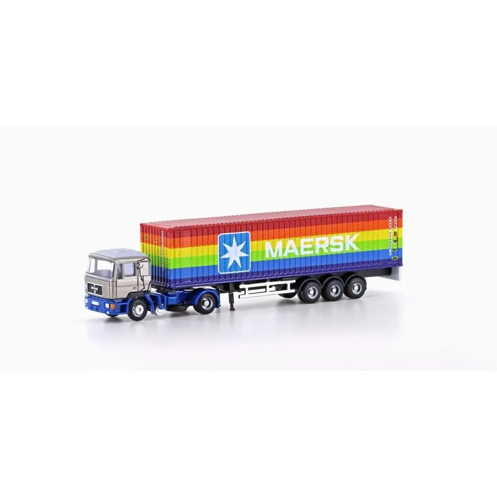 Remorque Porte-Conteneur - MAN F90 MAERSK - HOBBY 66 / LEMKE 4066 - N : 1/160 - EP. IV/V