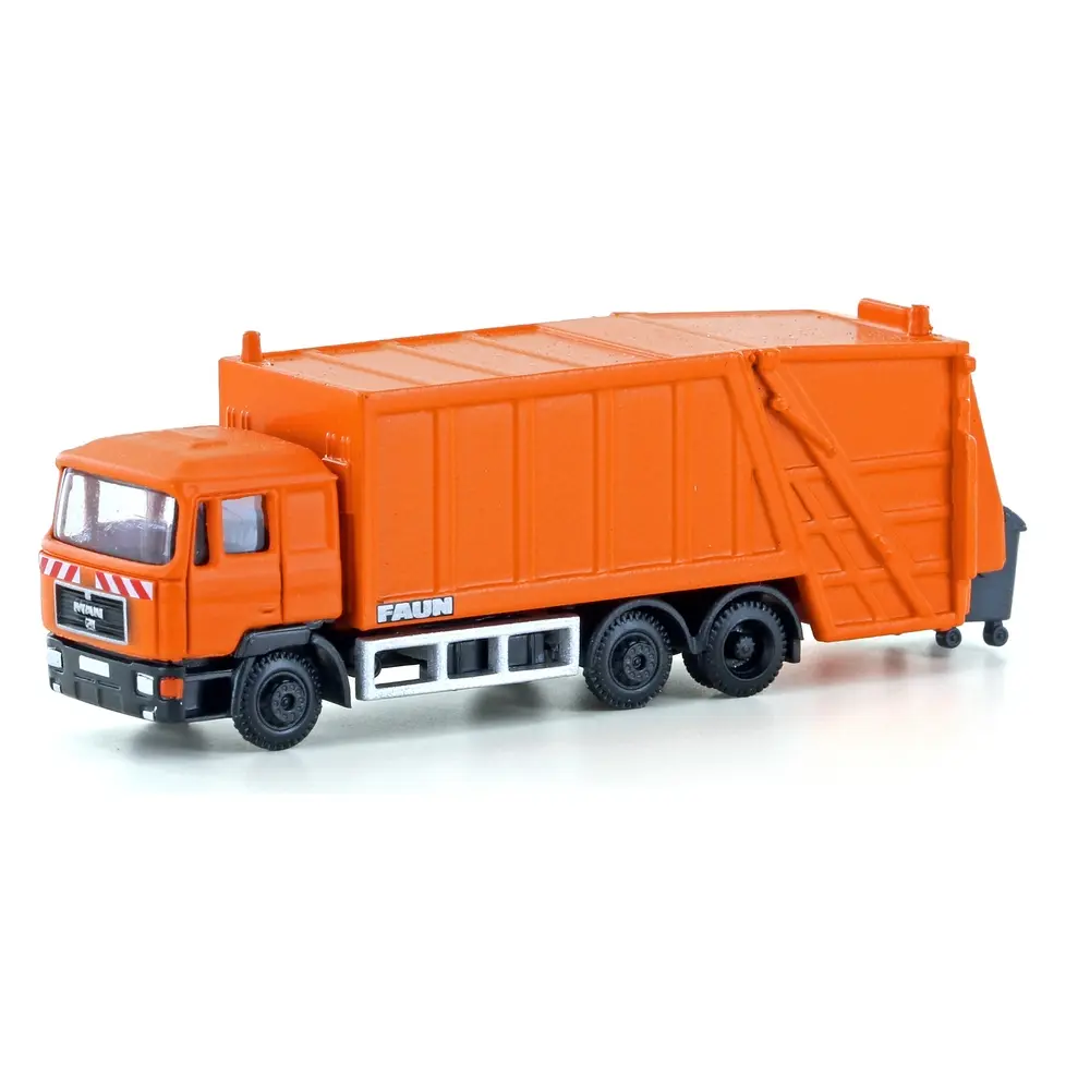Camion poubelle MAN F90 - LEMKE LC4660 - N 1/160 - véhicule miniature