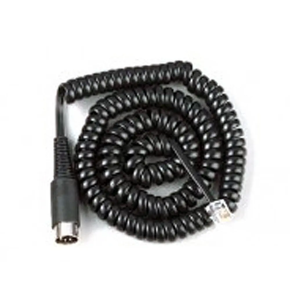 Câble spirale Xpressnet prise téléphone ronde et RJ45