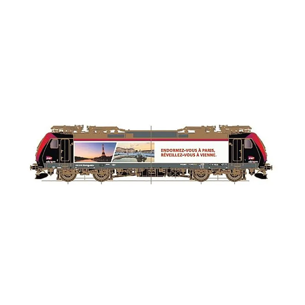 Locomotive électrique "Traxx" BR 185 552 - Lenz 40312-04 - O 1/43 - SNCF - Ep VI - Analogique - 2R