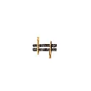 Rail droit LGB 10050 - G : 1/22.5 - Longueur 52 mm - Code 332 - Écartement 45 mm