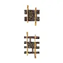 Rail droit réglable LGB 10090 - G : 1/22.5 - 88 à 120 mm - Code 332 - Écartement 45 mm