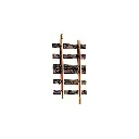 Rail droit LGB 10150 - G : 1/22.5 - Longueur 150 mm - Code 332 - Écartement 45 mm
