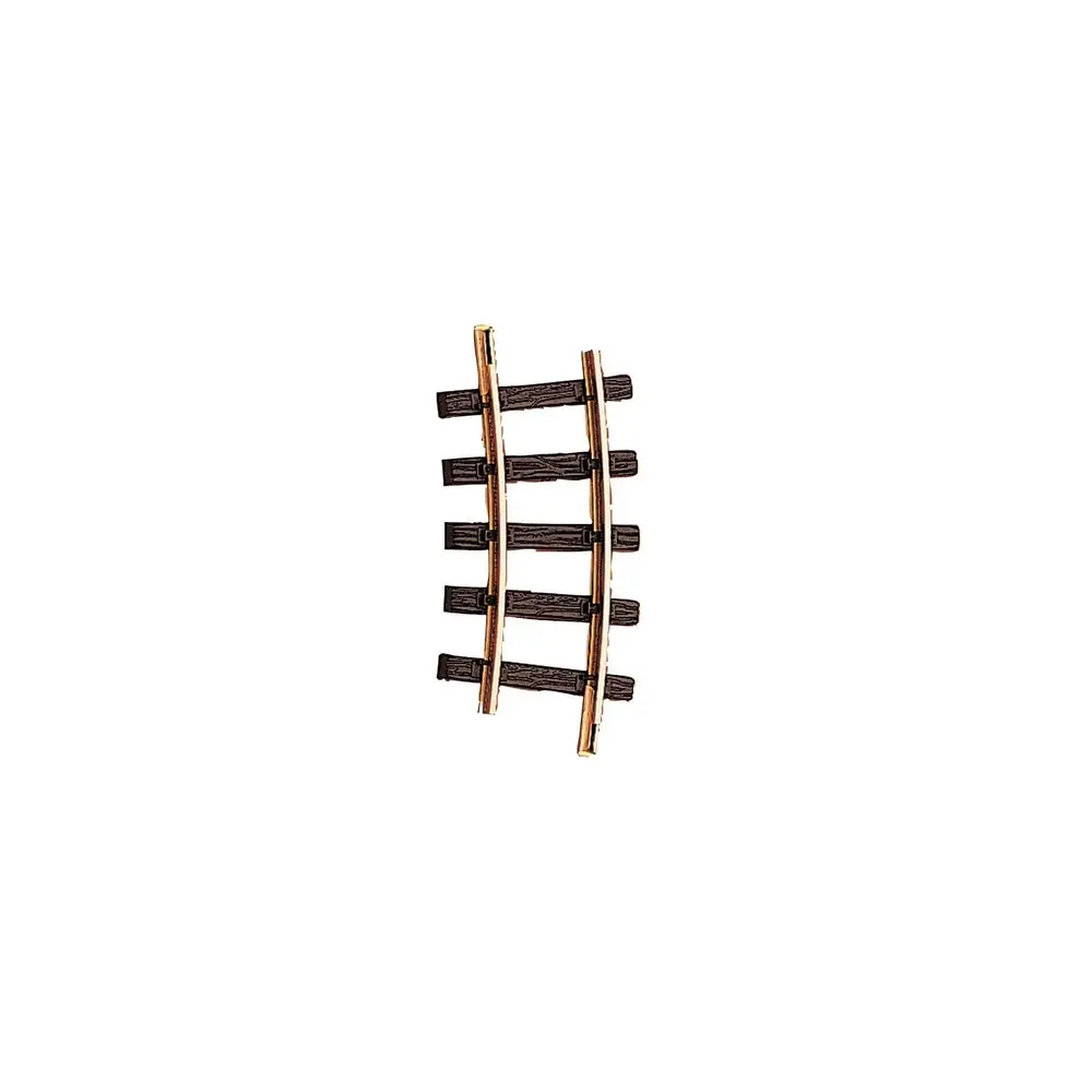 Rail courbe LGB 11020 - G : 1/22.5 - R1 15° - Code 332 - Écartement 45 mm