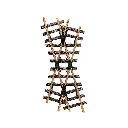 Croisement LGB 13000 - G : 1/22.5 - 300 / 341 mm R1 30° - voie ferrée