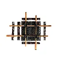 Croisement LGB 13100 - G : 1/22.5 - 150 / 185 mm 90° - voie ferrée