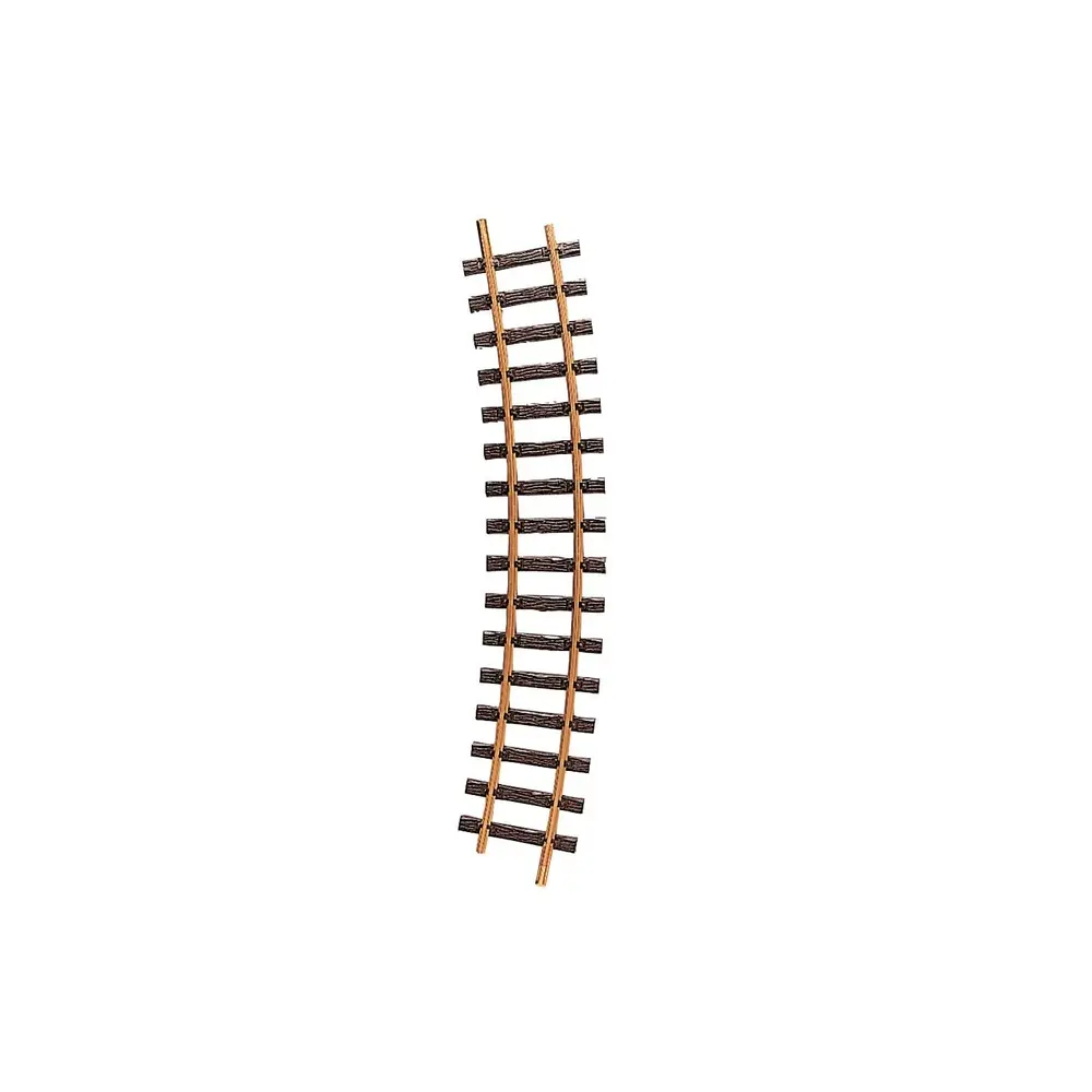 Rail courbe LGB 16000 - G : 1/22.5 - R3 22.5° - Code 332 - Écartement 45 mm