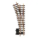 Aiguillage électrique droit LGB 16150 - G : 1/22.5 - 440 mm R3 22.5° - Courbe gauche