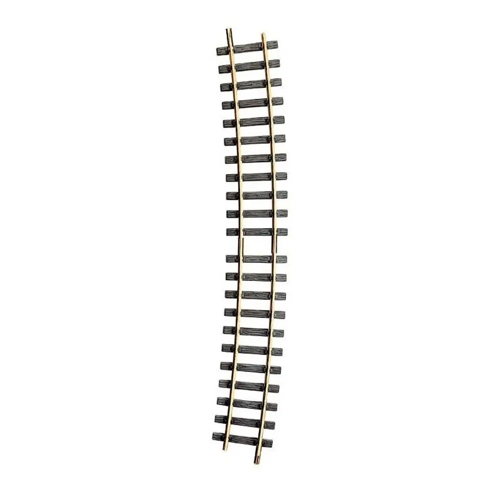 Rail courbe LGB 18000 - G : 1/22.5 - R5 15° - Code 332 - Écartement 45 mm