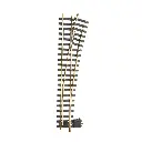 Aiguillage manuel droit LGB 18050 - G : 1/22.5 - 600 mm R5 15° - Courbe droite