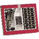 Set rails LGB 19901 avec butoir et aiguillage - G 1/22.5 - 9 éléments