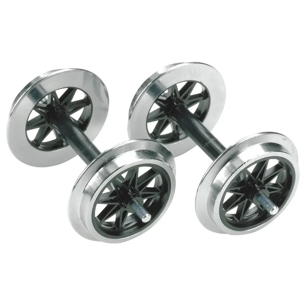 Lot de 2 Essieux Métal à Double Rayons - LGB 67320 - G: 1/22.5