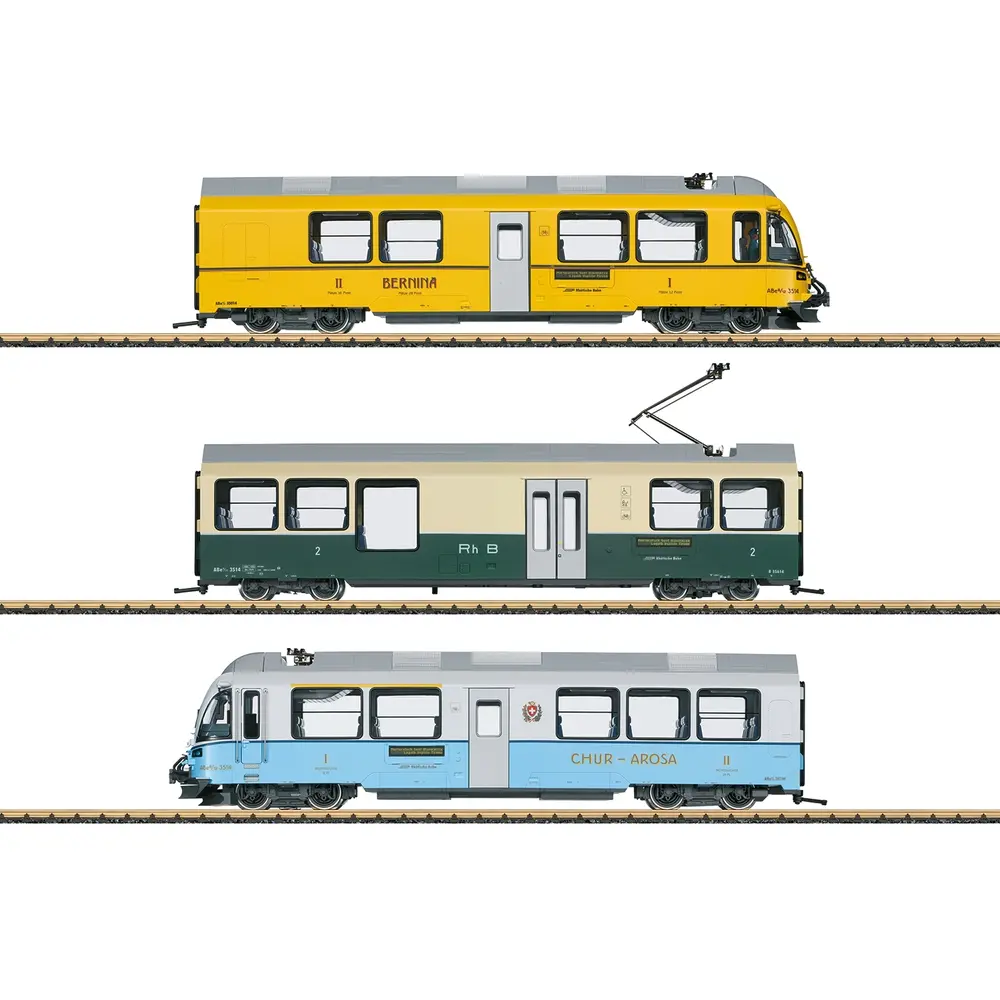 Train automoteur classe ABe 8/12 « Allegra » des RhB - LGB 22227 - G 1/22,5 - RhB - Ep VI - Digital sound - 2R