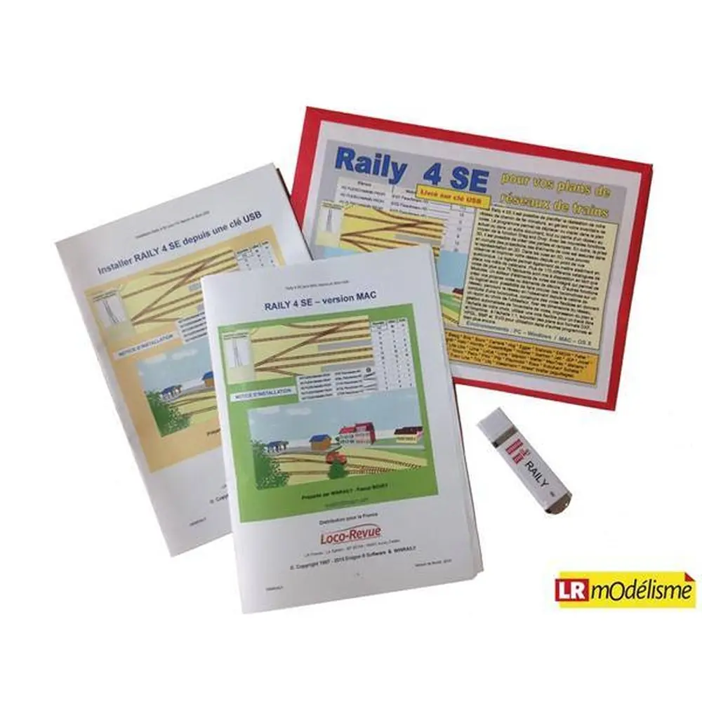Logiciel plan de réseau RAILY 4 sur clé USB LR PRESS RAILY4