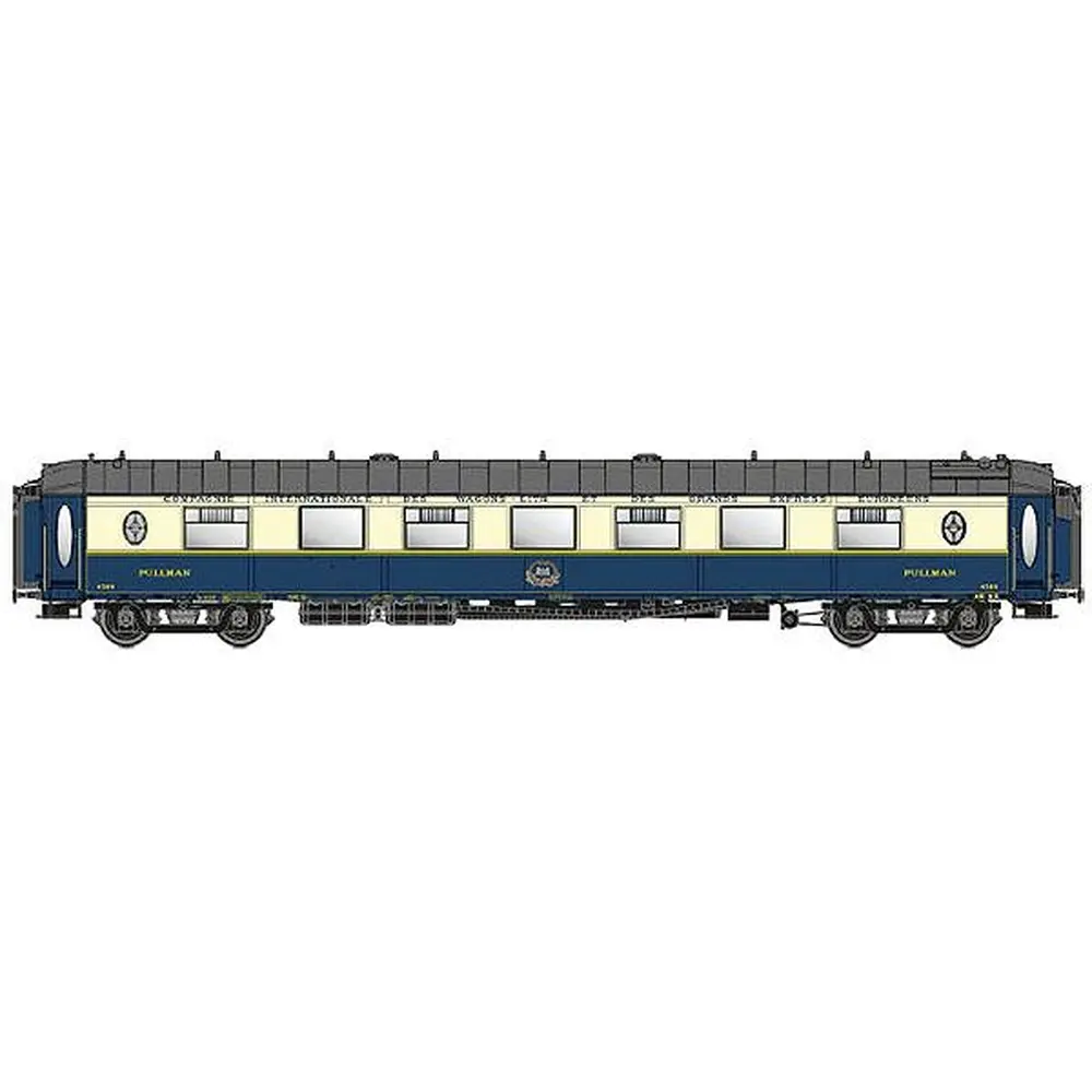 Voiture WP CIWL Côte d'Azur livrée bleue/crème 1956 avec monogramme n°4149