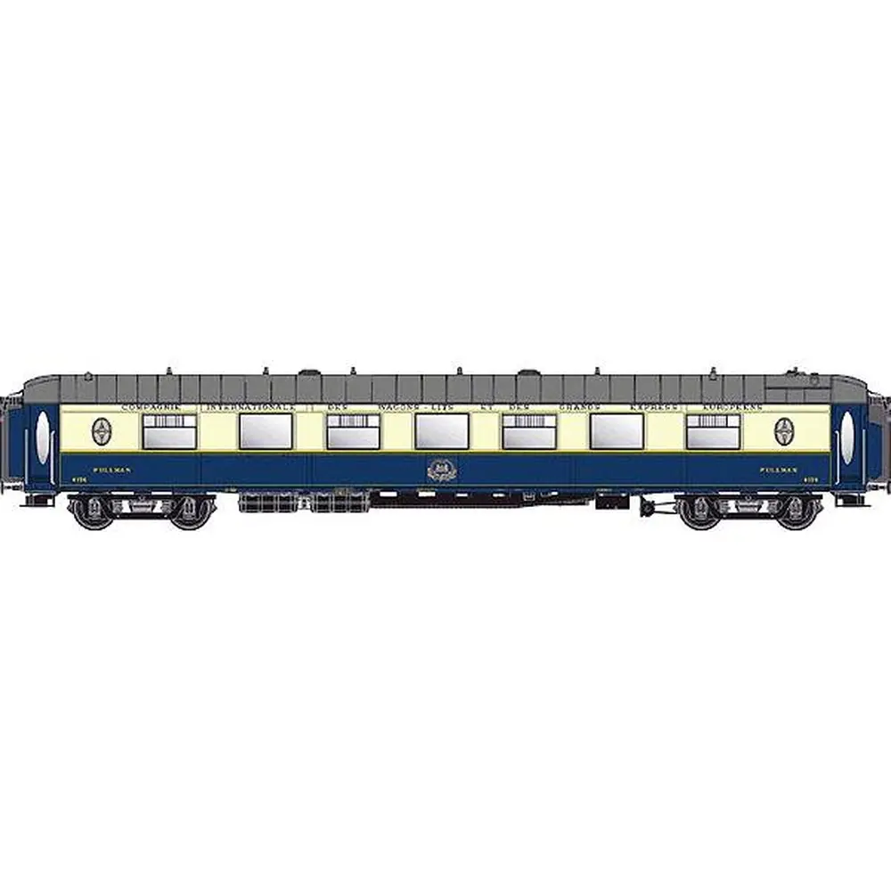 Voiture WP CIWL Côte d'Azur bleue/crème livrée d'origine avec monogramme