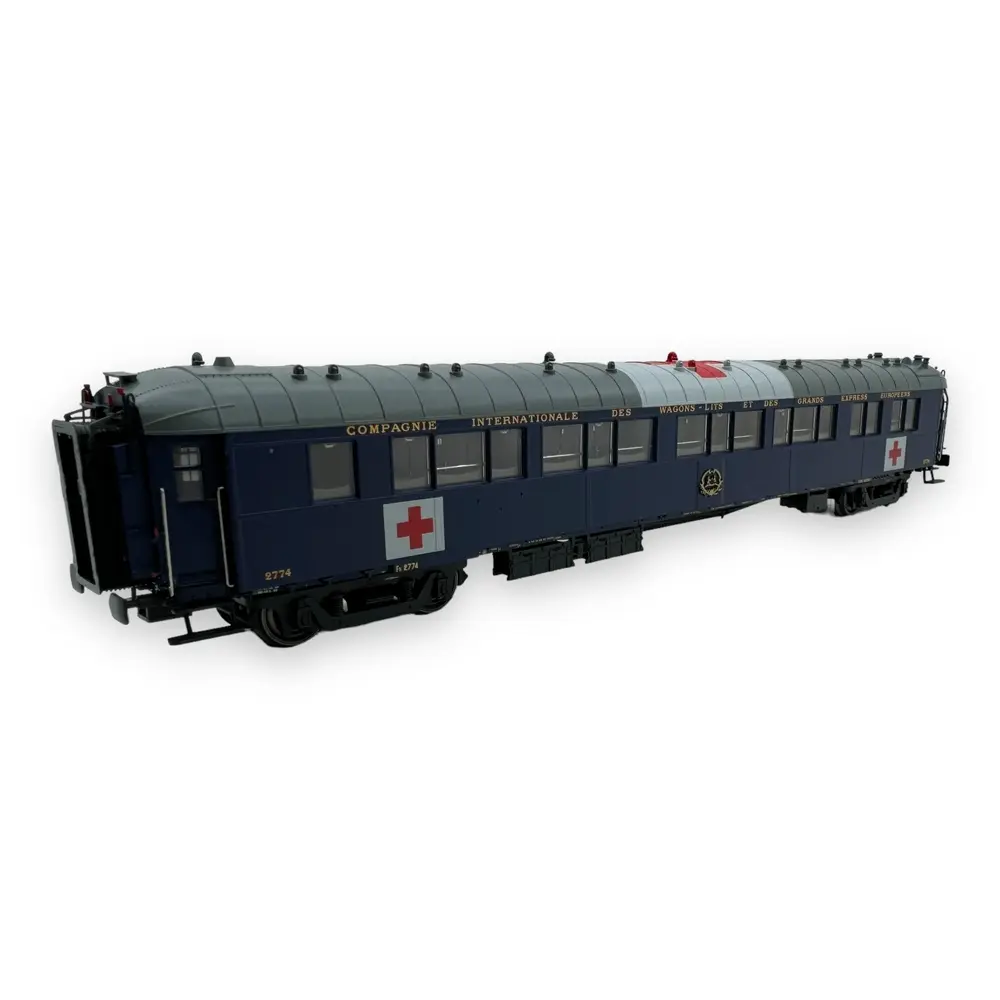 Voiture lits S2 croix rouge - LS Models 49140 - HO 1/87 - CIWL - Ep IIIb - 2R