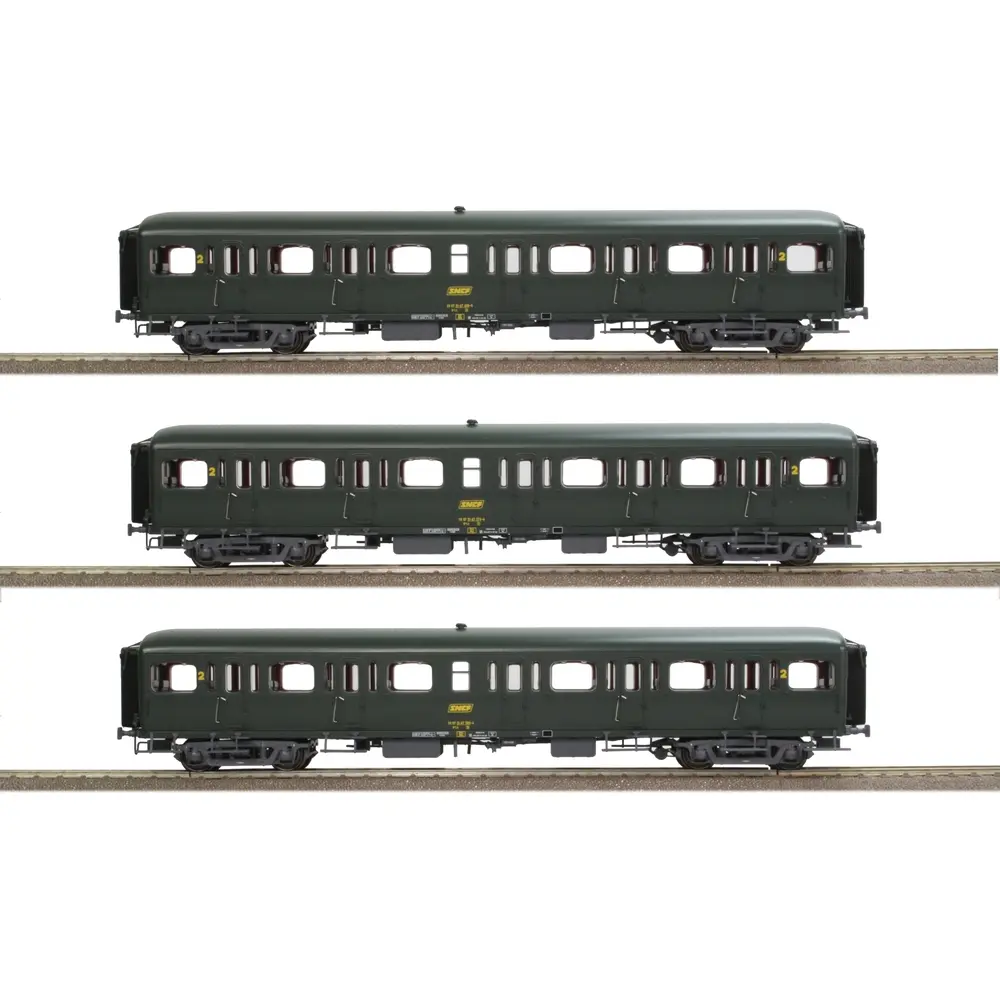 Set 3 Voitures VTU Express Nord - LSMODELS 40319 - HO SNCF - EP IV