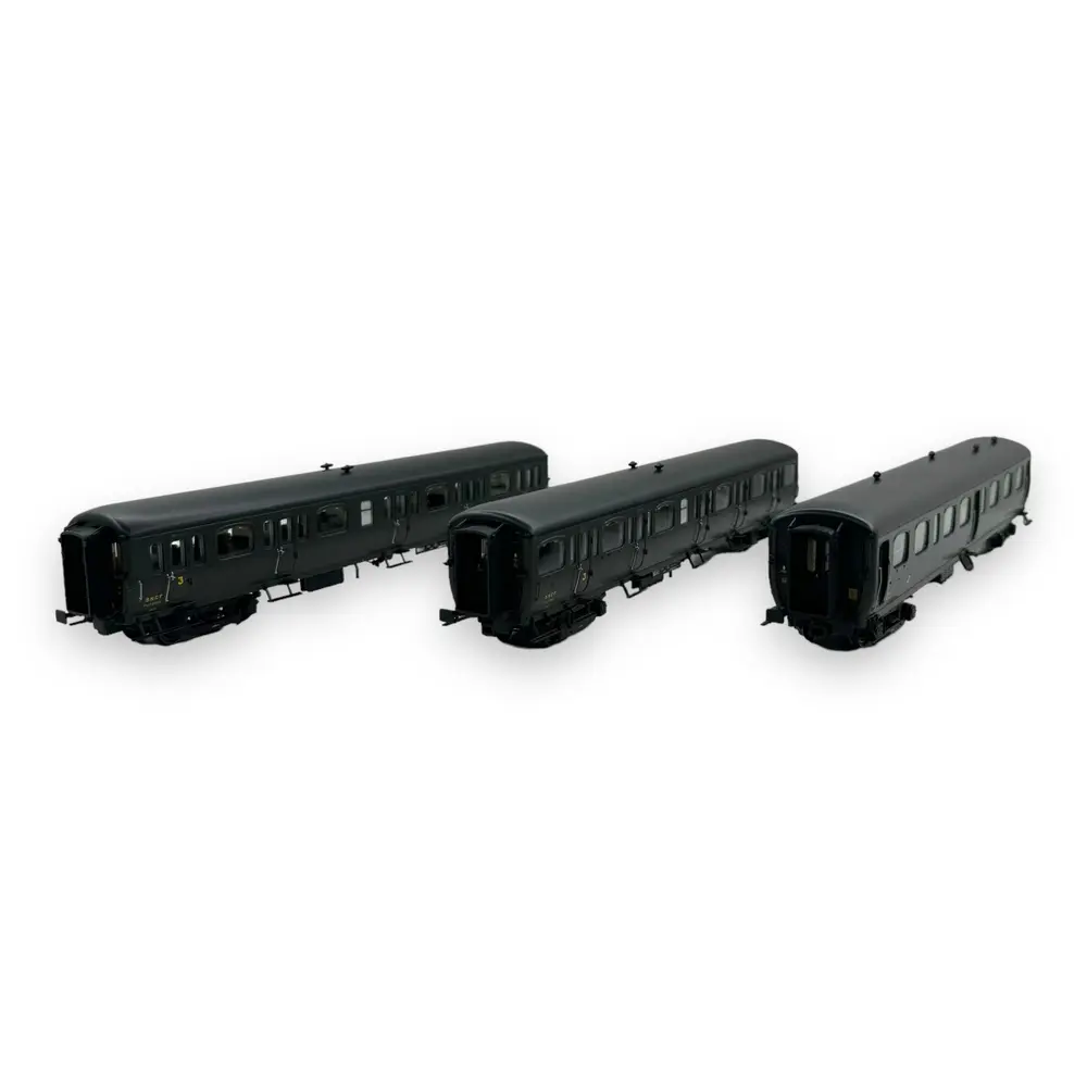 Set de 3 voitures voyageurs - Express Nord - LS Models 40325 - HO : 1/87 - SNCF - EP III