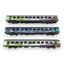 Set de 3 voitures Vtu B10, B11, B11, La Rochelle & Intercités - LS Models 41201 - HO 1/87 - SNCF - Ep VI - 2R