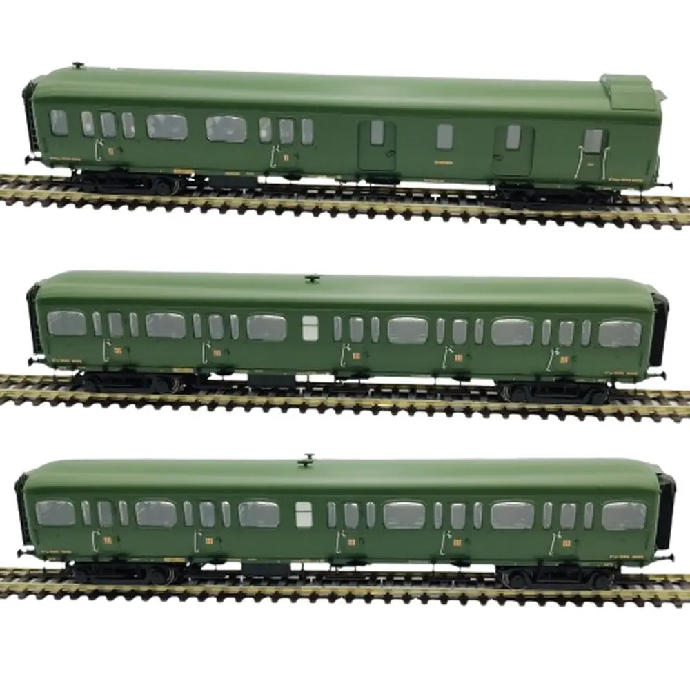 Set de 3 voitures voyageurs Express Nord - LSModels 40321 - HO : 1/87 - NORD - EP II