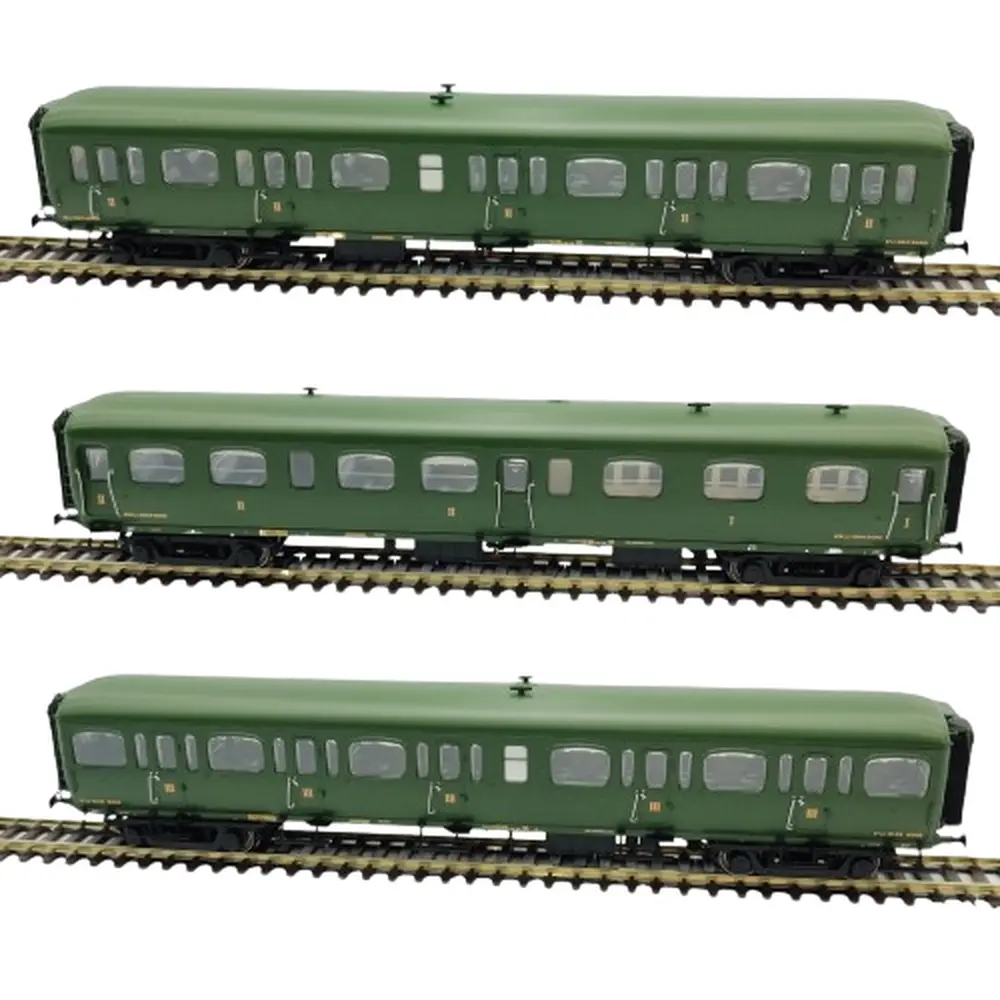 Set de 3 voitures voyageurs Express Nord - LS Models 40322 - HO 1/87 - NORD - Ep II - 2R