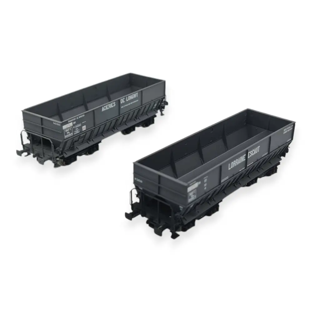 Set de 2 wagons minerais DM LS Models 31103 - HO : 1/87 - SNCF - EP III