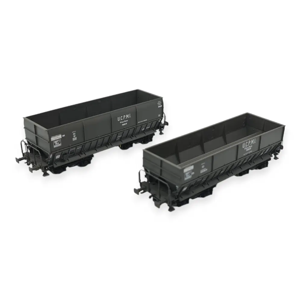 Set de 2 wagons trémies "U.C.P.M.I." - LS Models 31107 - HO : 1/87 - SNCF - EP V
