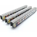 Set de 3 voitures voyageurs Vtu "TER Alsace" - LS Models 41209 - HO 1/87 - SNCF - Ep VI - 2R