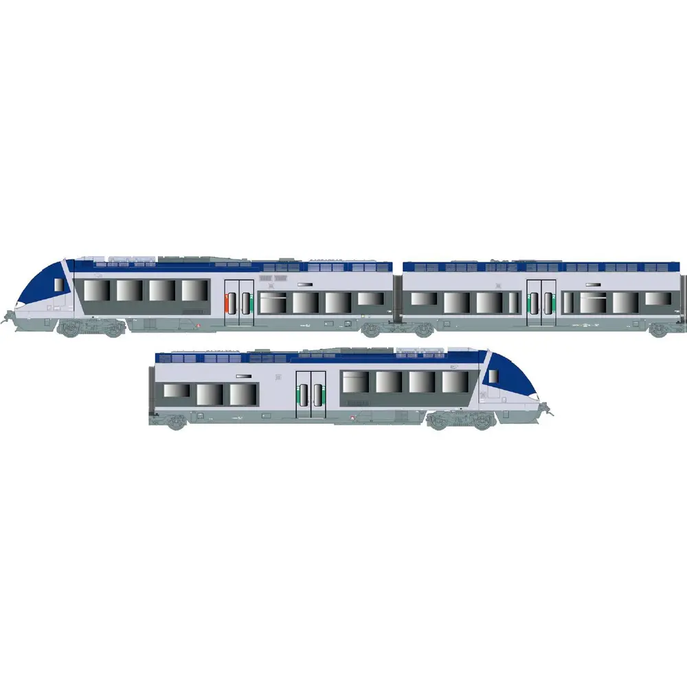 Rame automotrice AGC X 76507/76508 Ls Models 10070S - HO 1/87 - SNCF - EP V / VI