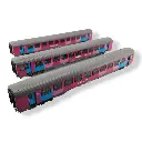 Set 3 Voitures Voyageurs Vtu "Ouigo" Ls Models 40994 - HO 1/87 - SNCF - EP VI