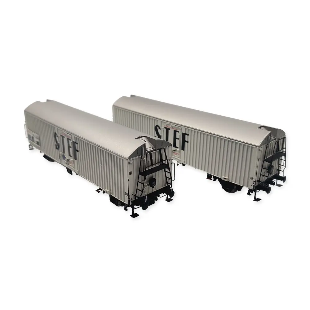Set 2 wagons réfrigérants STEF - Ls Models 30224 - HO 1/87 - SNCF - EP IV