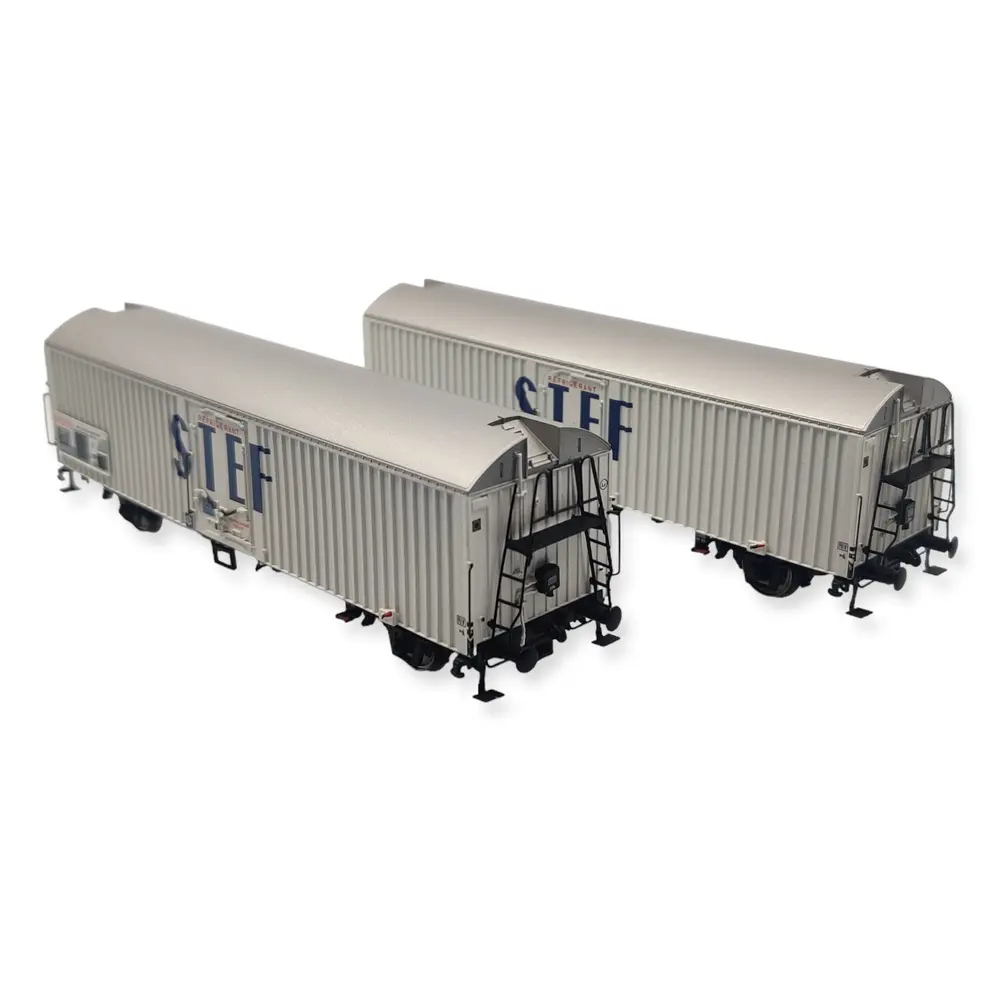 Set 2 wagons réfrigérants STEF - Ls Models 30235 - HO 1/87 - SNCF - EP III