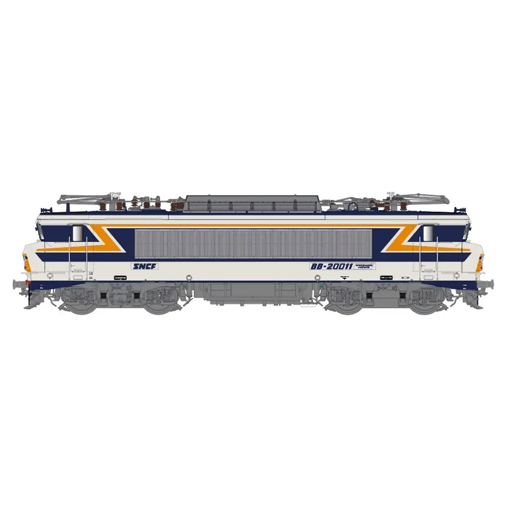 Locomotive électrique BB 20011, livrée gris argent bleu, TEN/chamois 432, plaques, dépôt Strasbourg - LS Models 11699S - HO 1/87 - SNCF - Ep IV - Digital sound - 3R