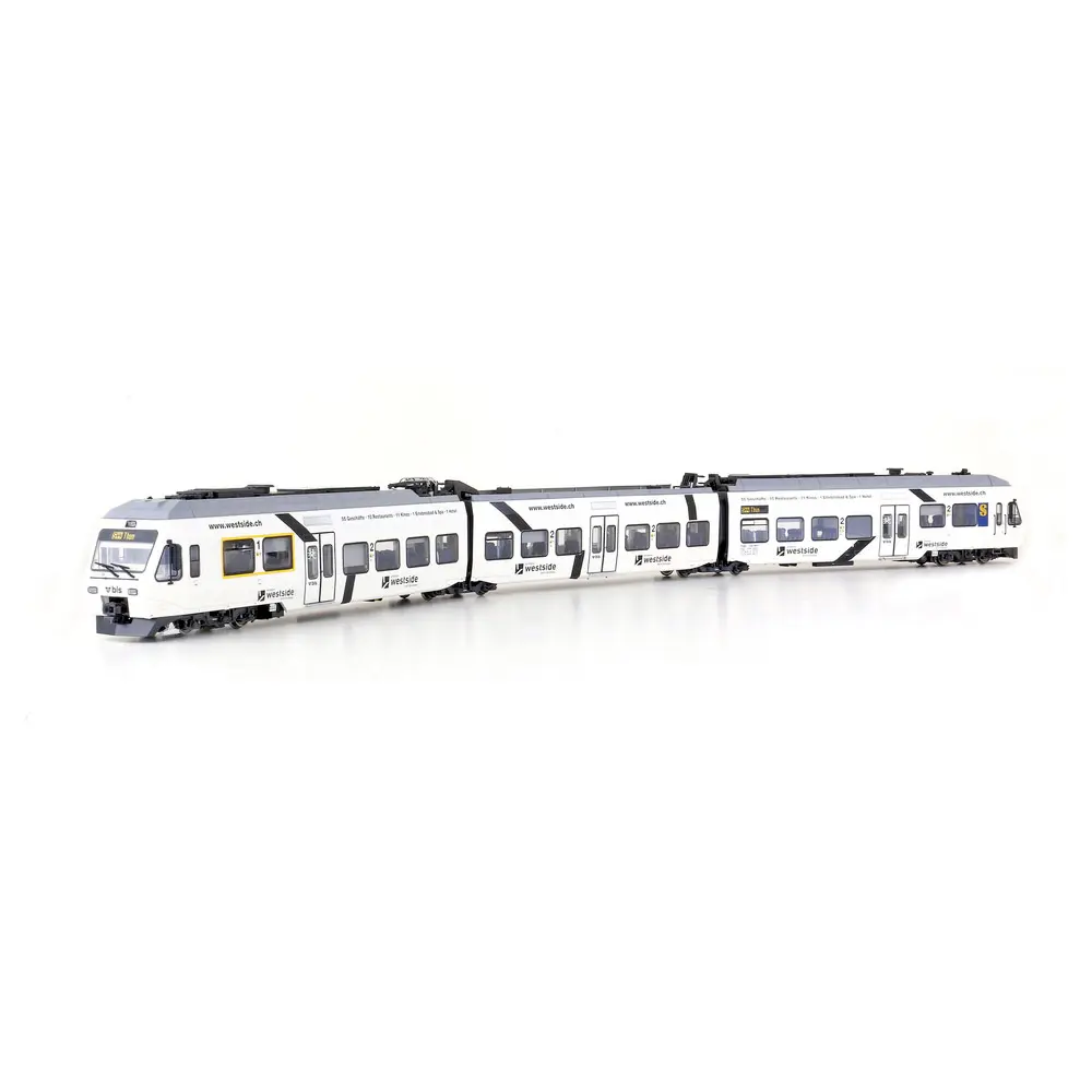 Automotrice RABe 525 NINA en 3 parties - LS Models 17203ACS - HO 1/87 - BLS - Ep.VI - Digital sound - 3R