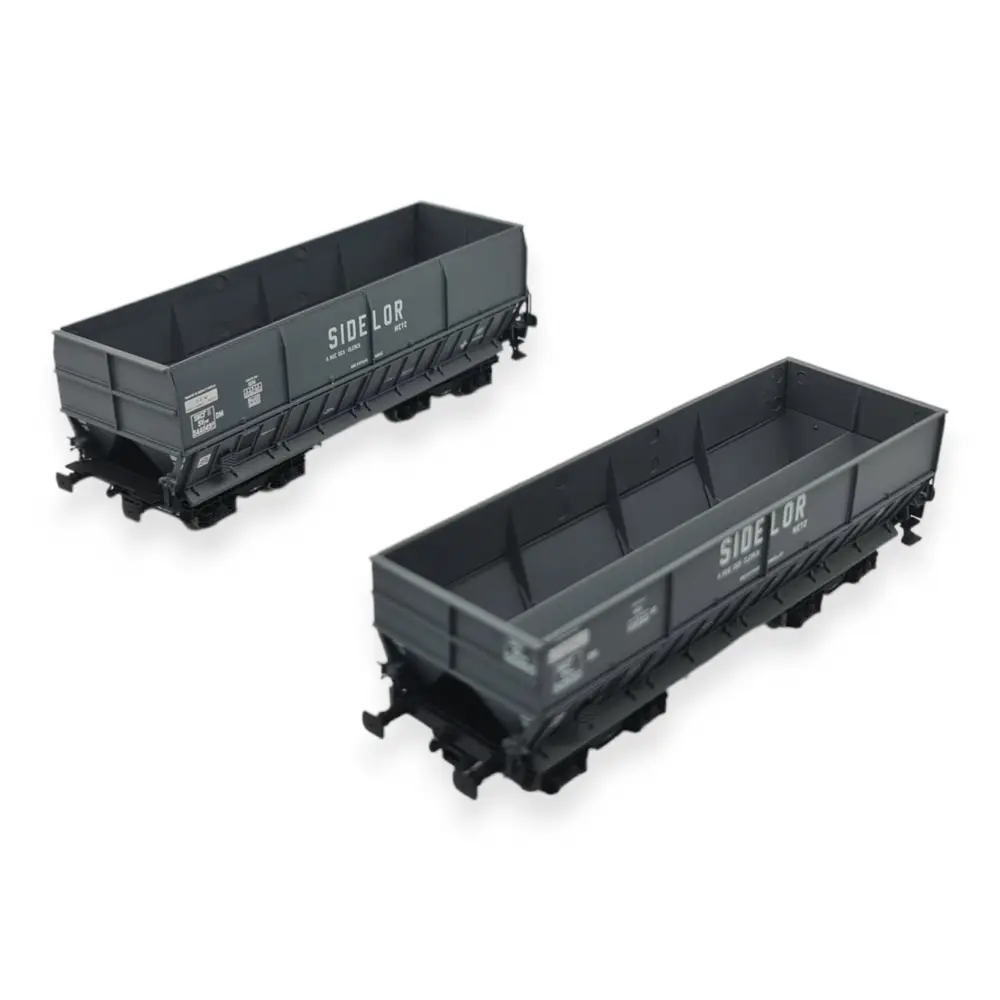 Set 2 wagons trémies "Sidelor" - Ls Models 31101 - HO 1/87 - SNCF - EP III
