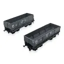 Set 2 wagons trémies "Sidelor" - Ls Models 31101 - HO 1/87 - SNCF - EP III